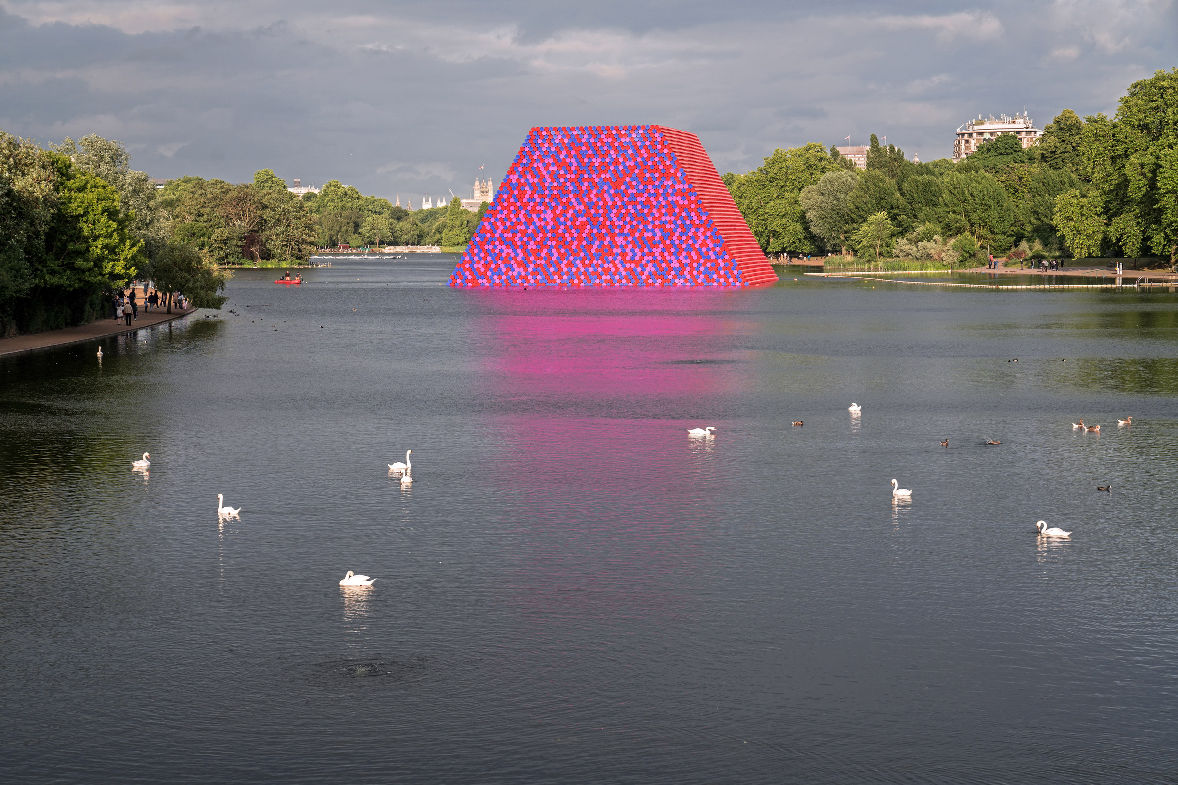 Christo's The London Mastaba at the Serpentine