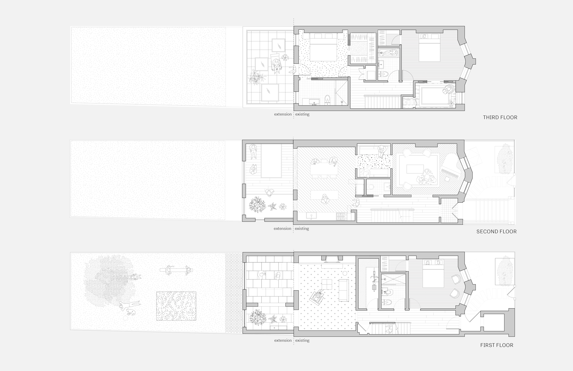 extended townhouse vondalwig architecture brooklyn new york dezeen floor plans - NGÔI NHÀ THÔNG THOÁNG VÀ TRÀN NGẬP ÁNH SÁNG TỰ NHIÊN