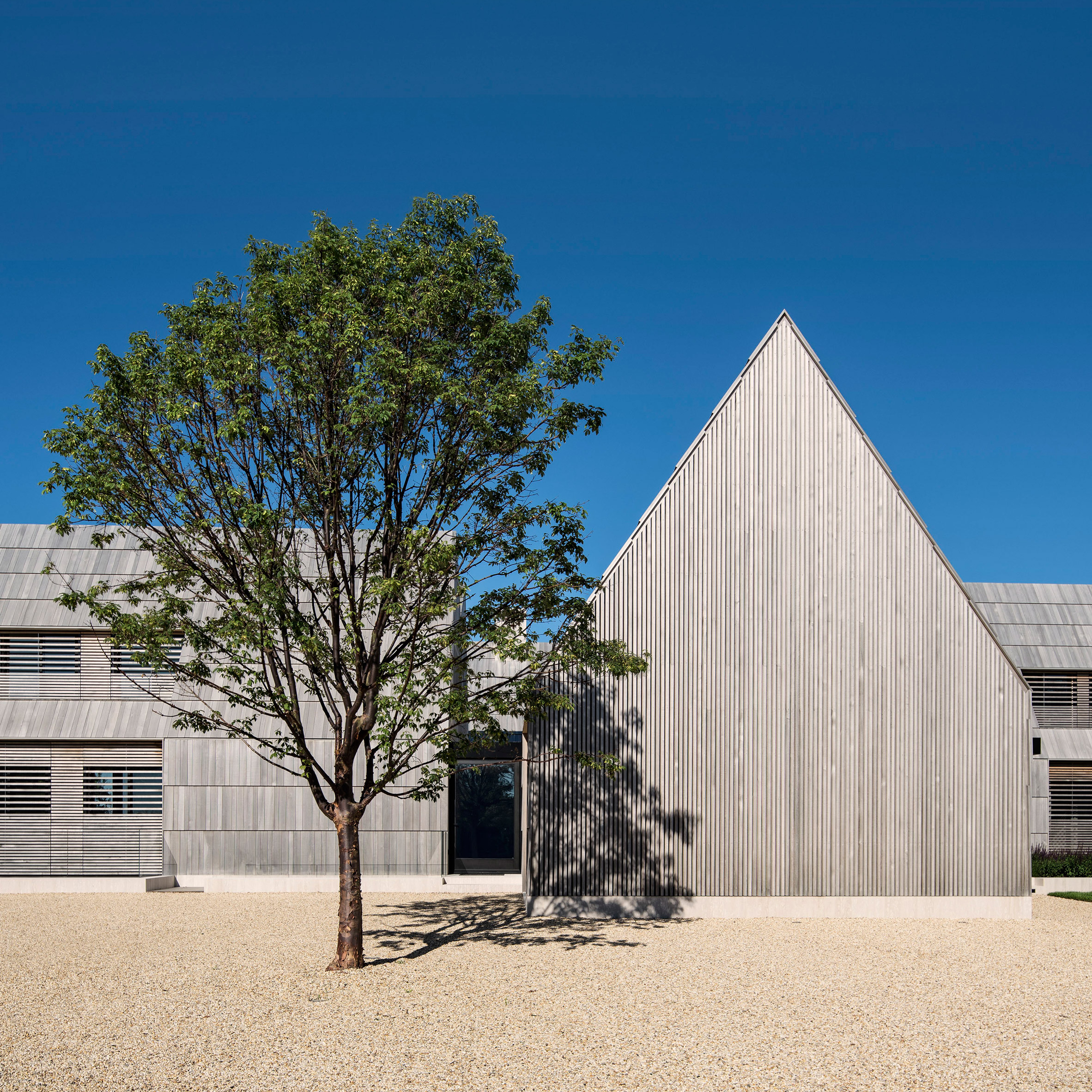 Bates Masi's Georgica Cove residence in East Hampton is modelled after historic farmsteads