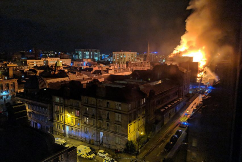 Charles Rennie Mackintosh's Glasgow School of Art fire