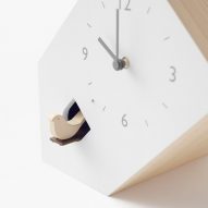 Nendo designs collection of unconventional cuckoo clocks
