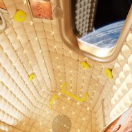 Philippe Starck designs "foetal" interiors for Axiom's commercial space station