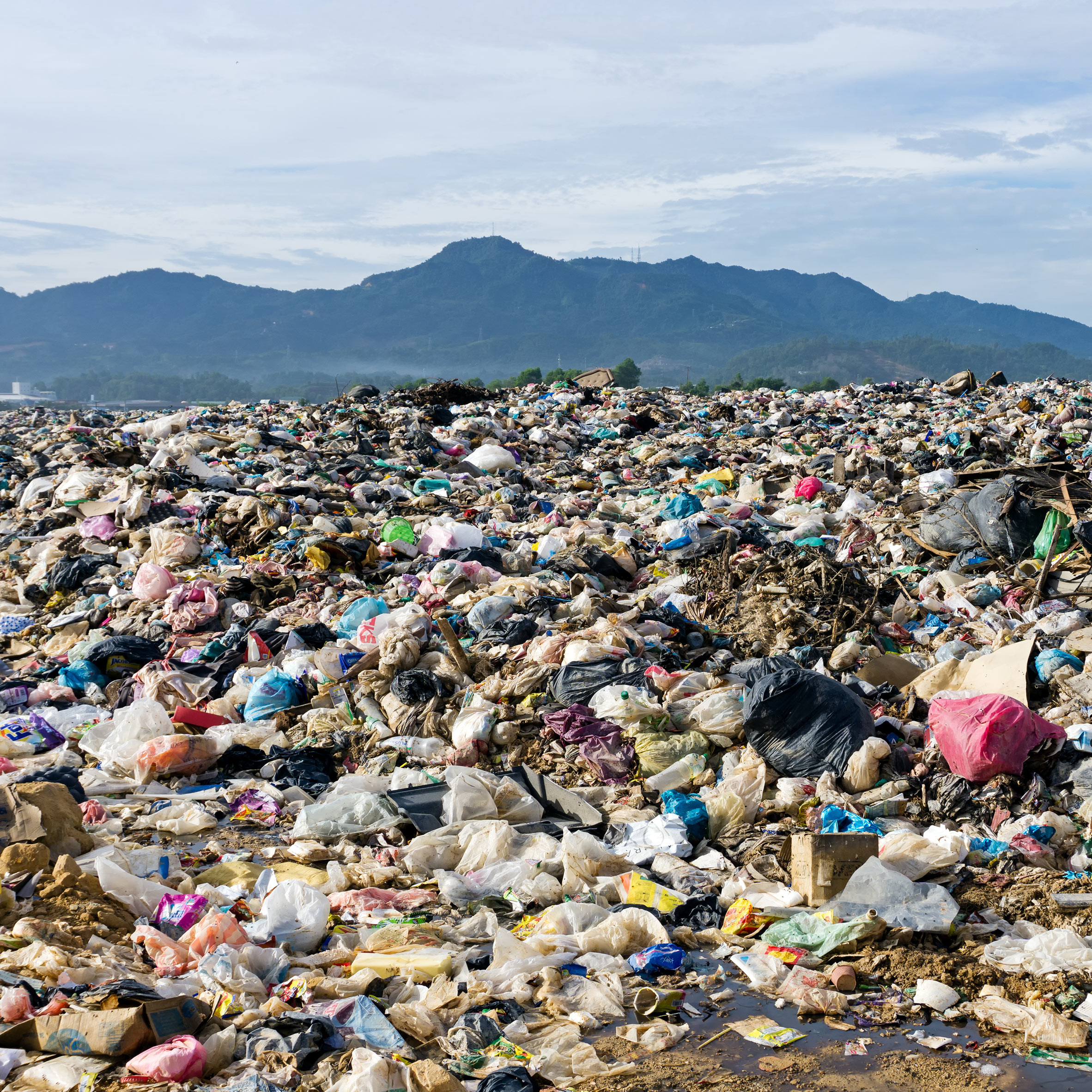 Conventional plastic in soil or the ocean is "largely an aesthetic problem" says Huang. Image is by Shutterstock