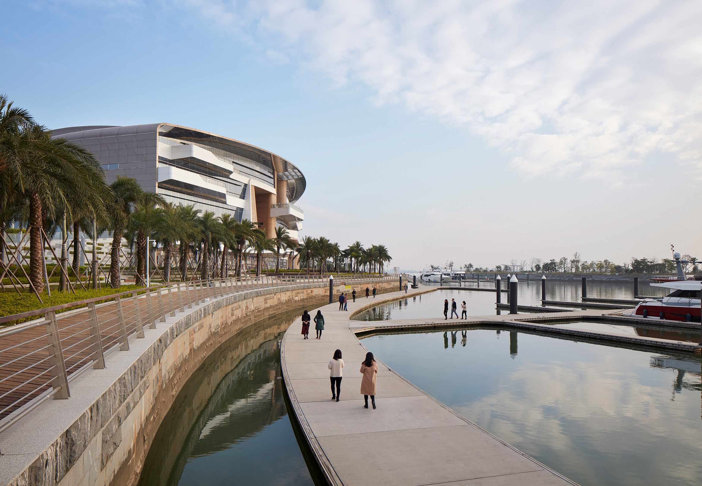 UNStudio reveals new riverside marina and clubhouse inspired by the shape of luxury yachts