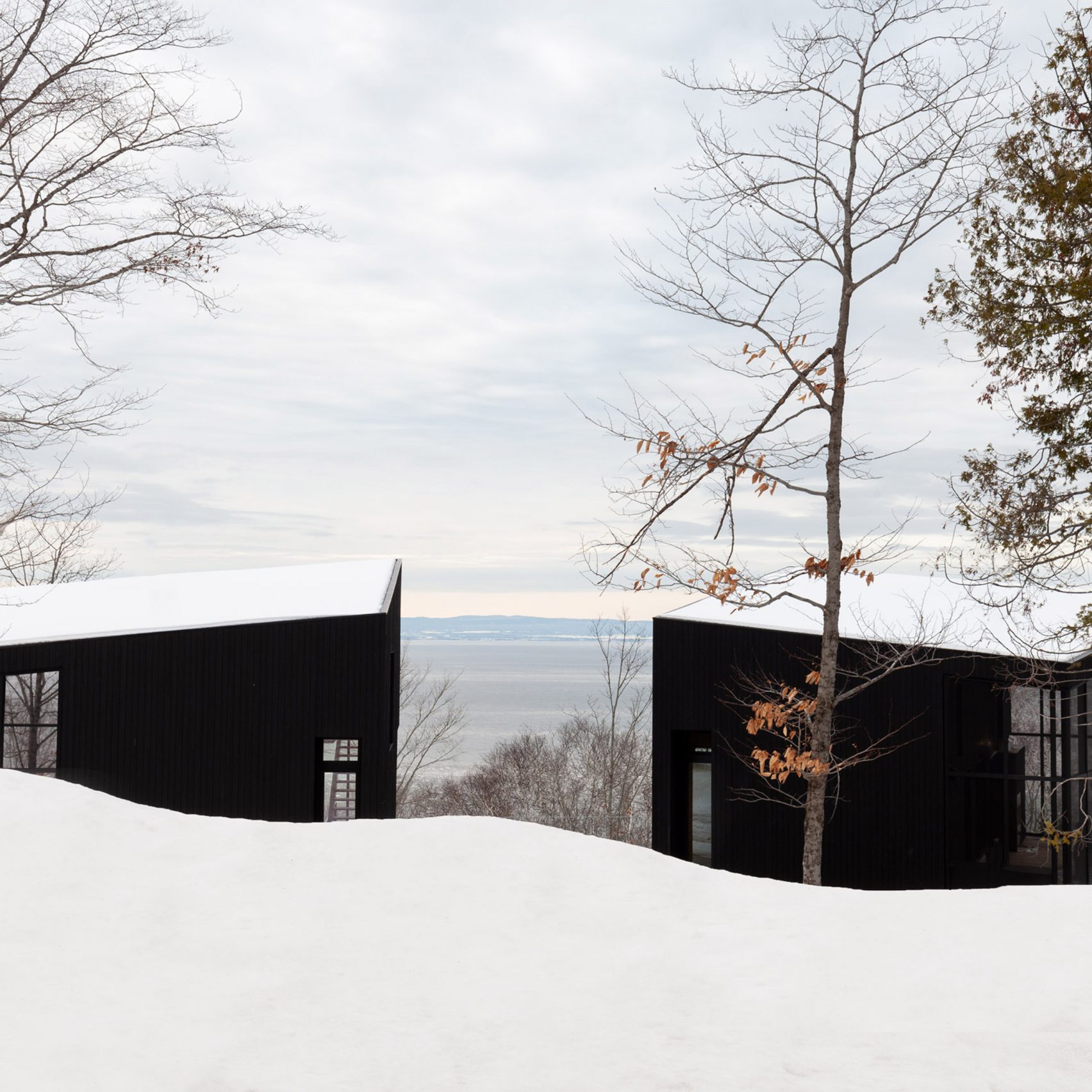 Atelier Pierre Thibault Builds Slender Leblanc Residence On Sandy Canadian Coast