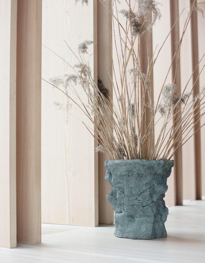 Vases designed for Copenhagen's Noma restaurant look like lava rocks