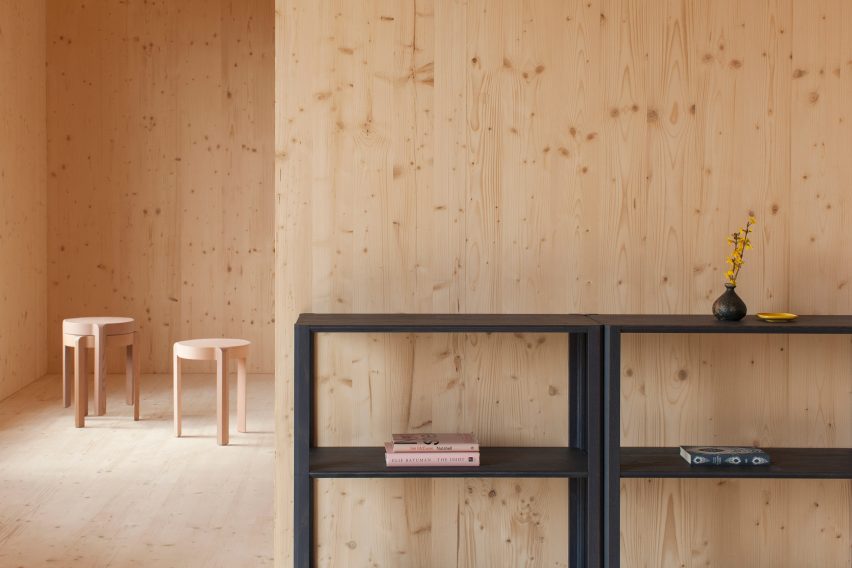 Atelier Ordinaire's house in Beaune is made almost entirely from wood