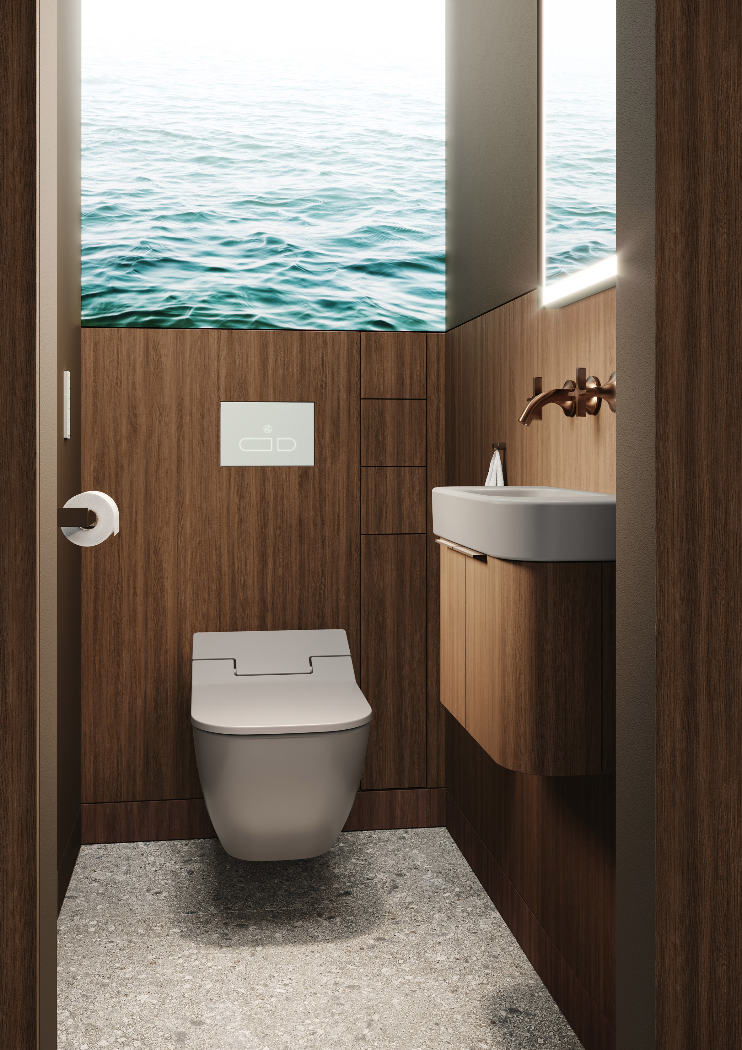 Sieger Design creates tiny spa that inside micro apartments