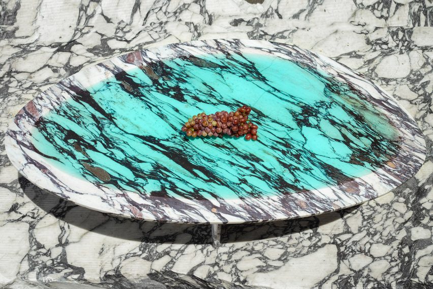 Carla Baz debuts resin and marble furniture in Beirut