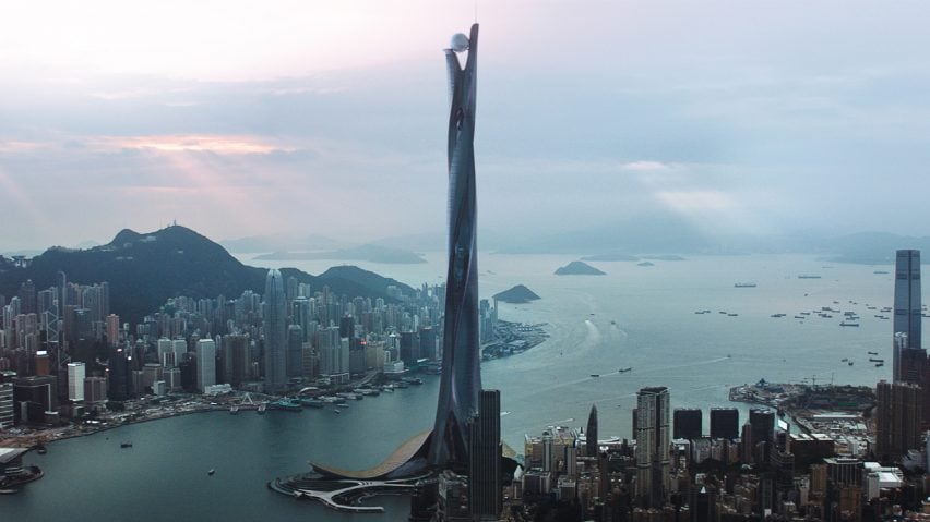 The Pearl from blockbuster movie Skyscraper