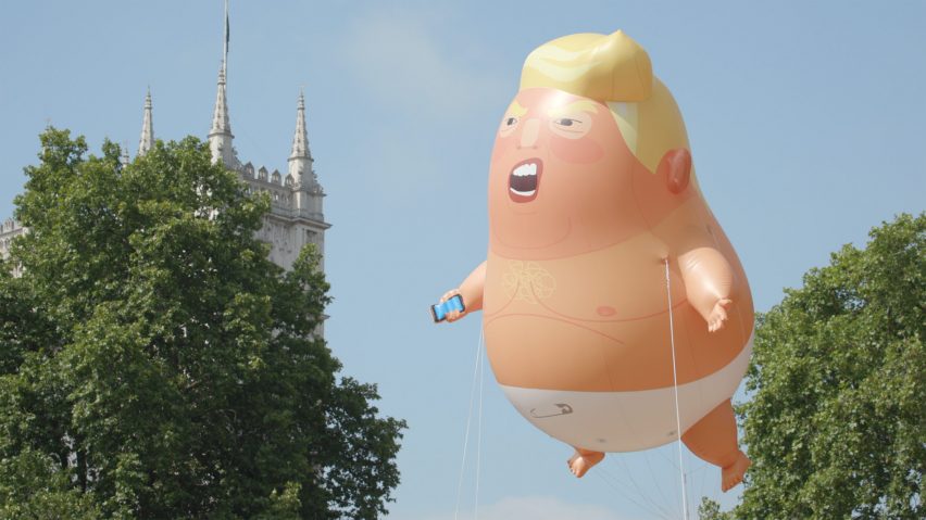 El dirigible Trump Baby es un intento de comunicarse con el presidente de los EE. UU. "En un idioma que entiende", afirma el diseñador gráfico detrás de los proyectos.