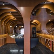 Zooco Estudio creates cave-like wine shop in Spain