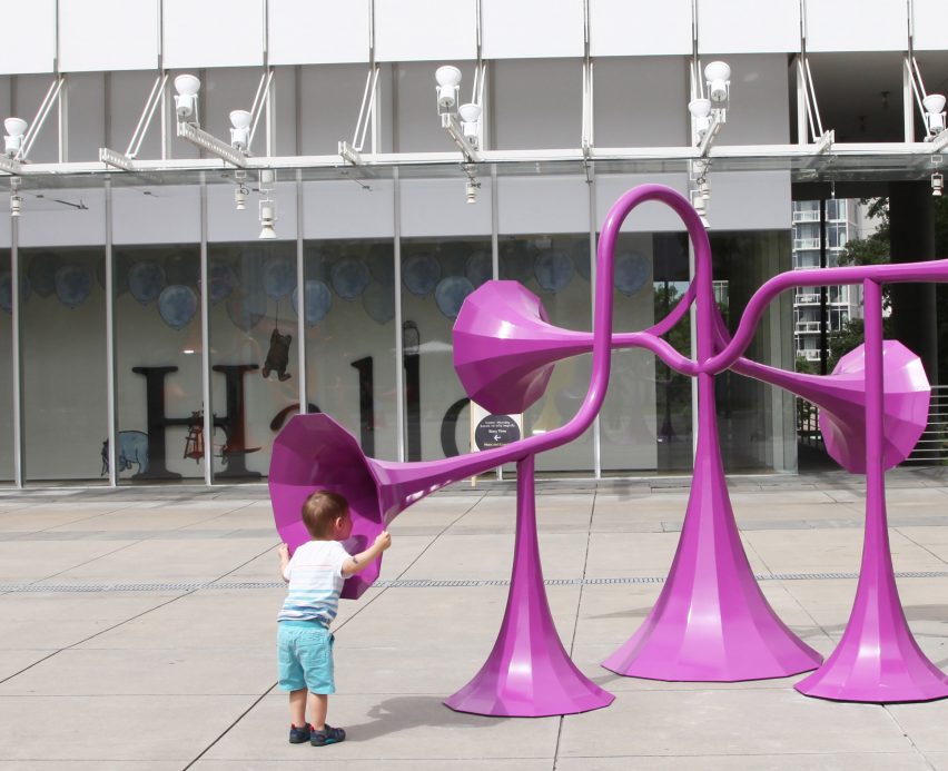 Yuri Suzuki installs six colourful sound-modifying sculptures in Atlanta