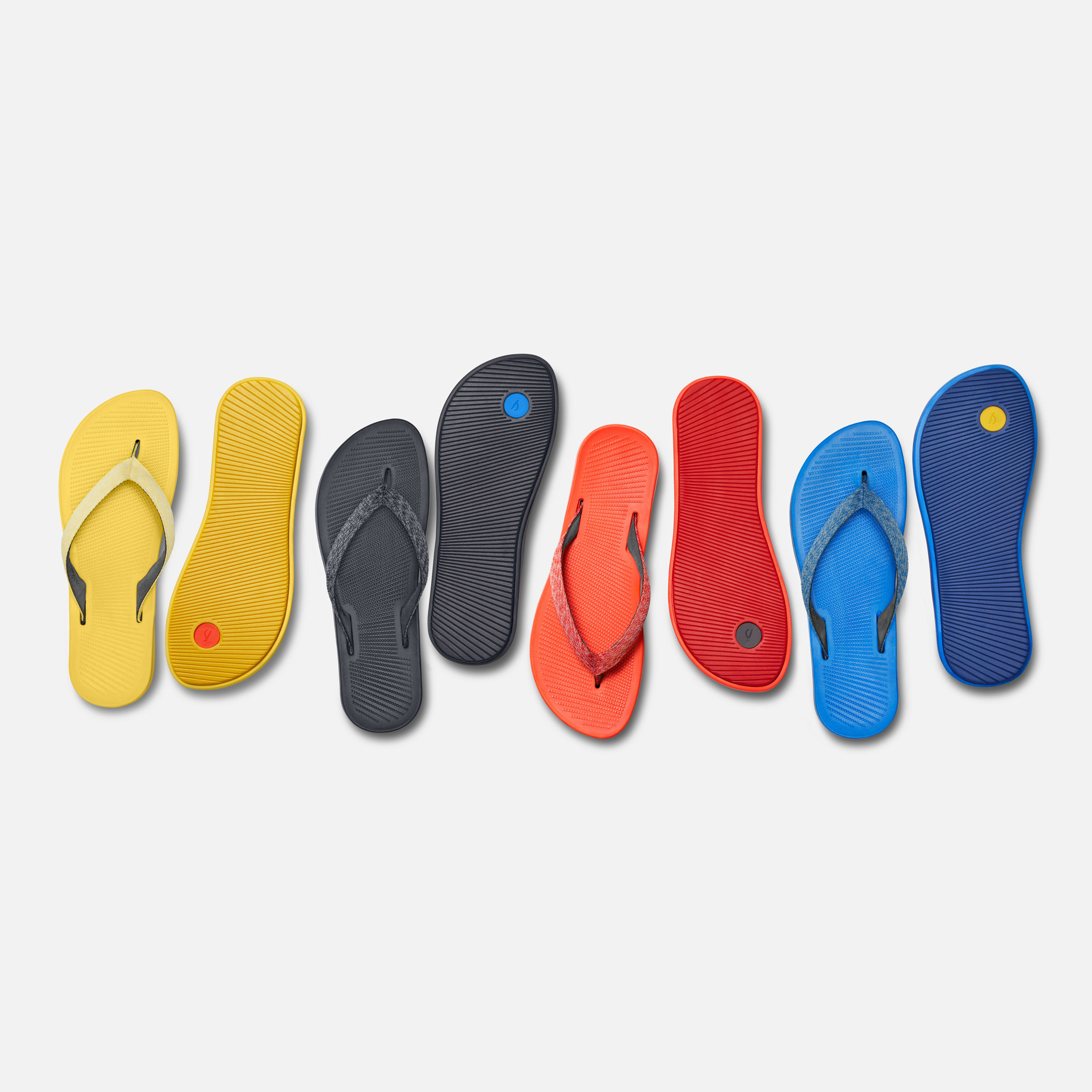Flip flops with sugar-cane soles 