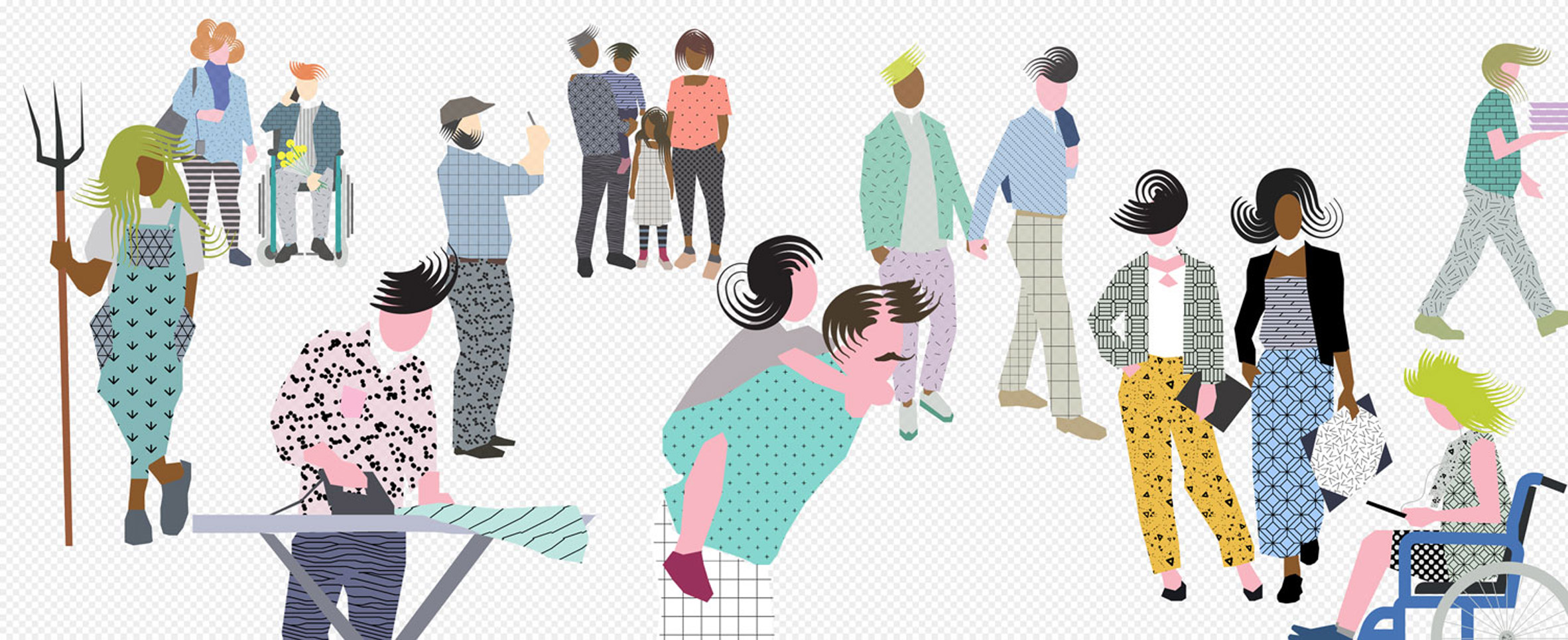 Graphic figures for digital renders embrace "post-digital drawing age"