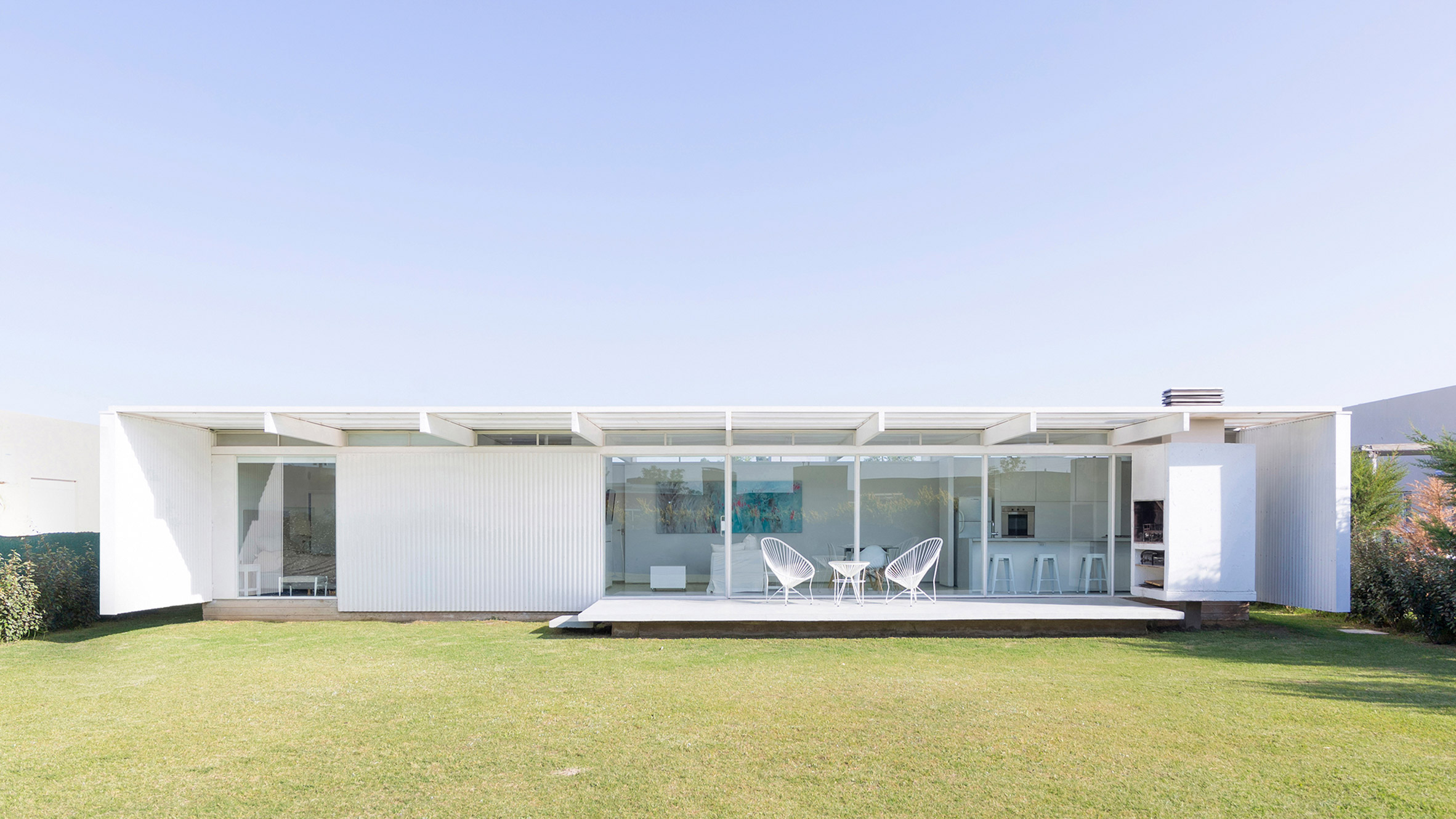 Bernardo Rosello's minimal house in Buenos Aires is almost entirely white
