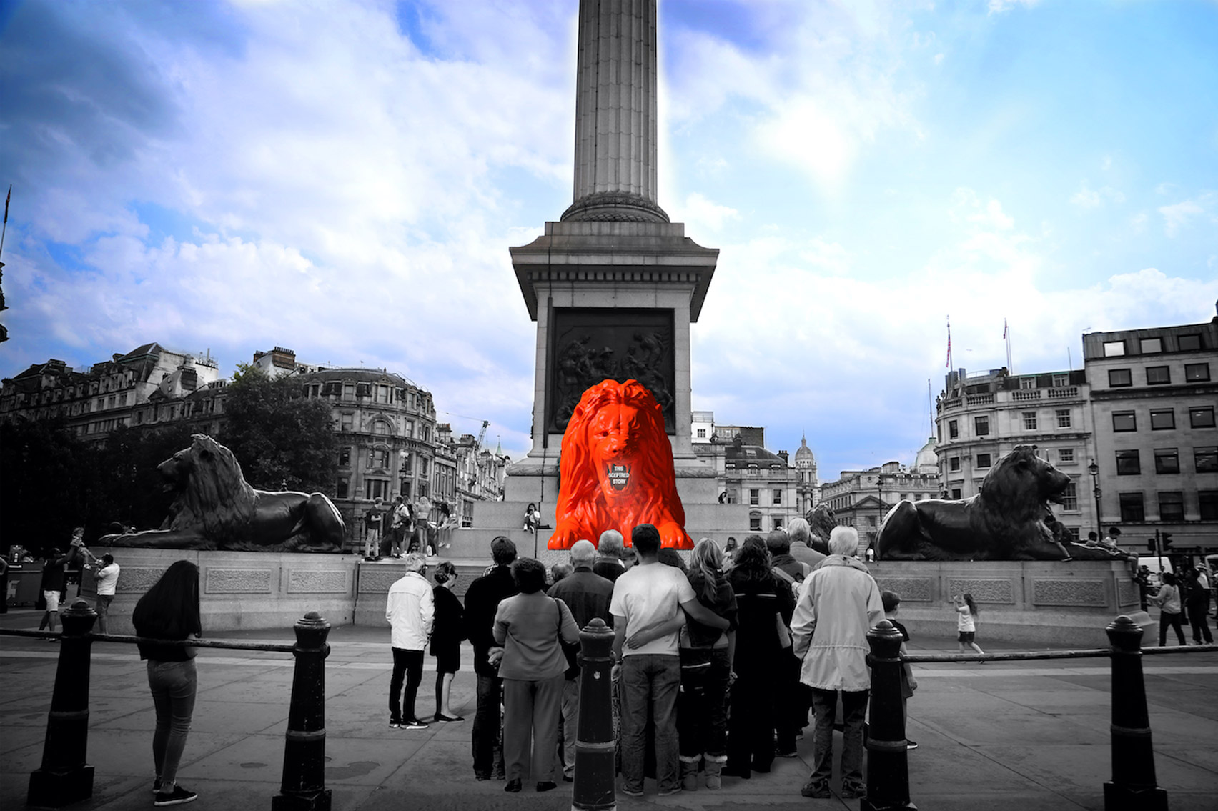 Es Devlin On Her Creation Of A Fifth Lion For Trafalgar Square, British  Vogue