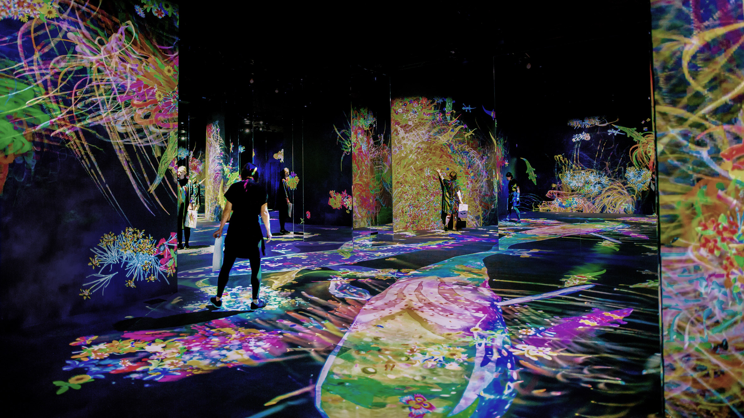 Graffiti Nature Lost, Immersed and Reborn by TeamLab