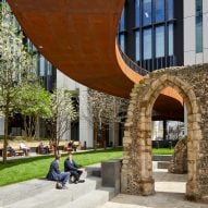 Make inserts public gardens between office towers at London Wall