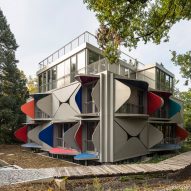 Ballet Mécanique apartment block has walls that unfold to form balconies and sunshades