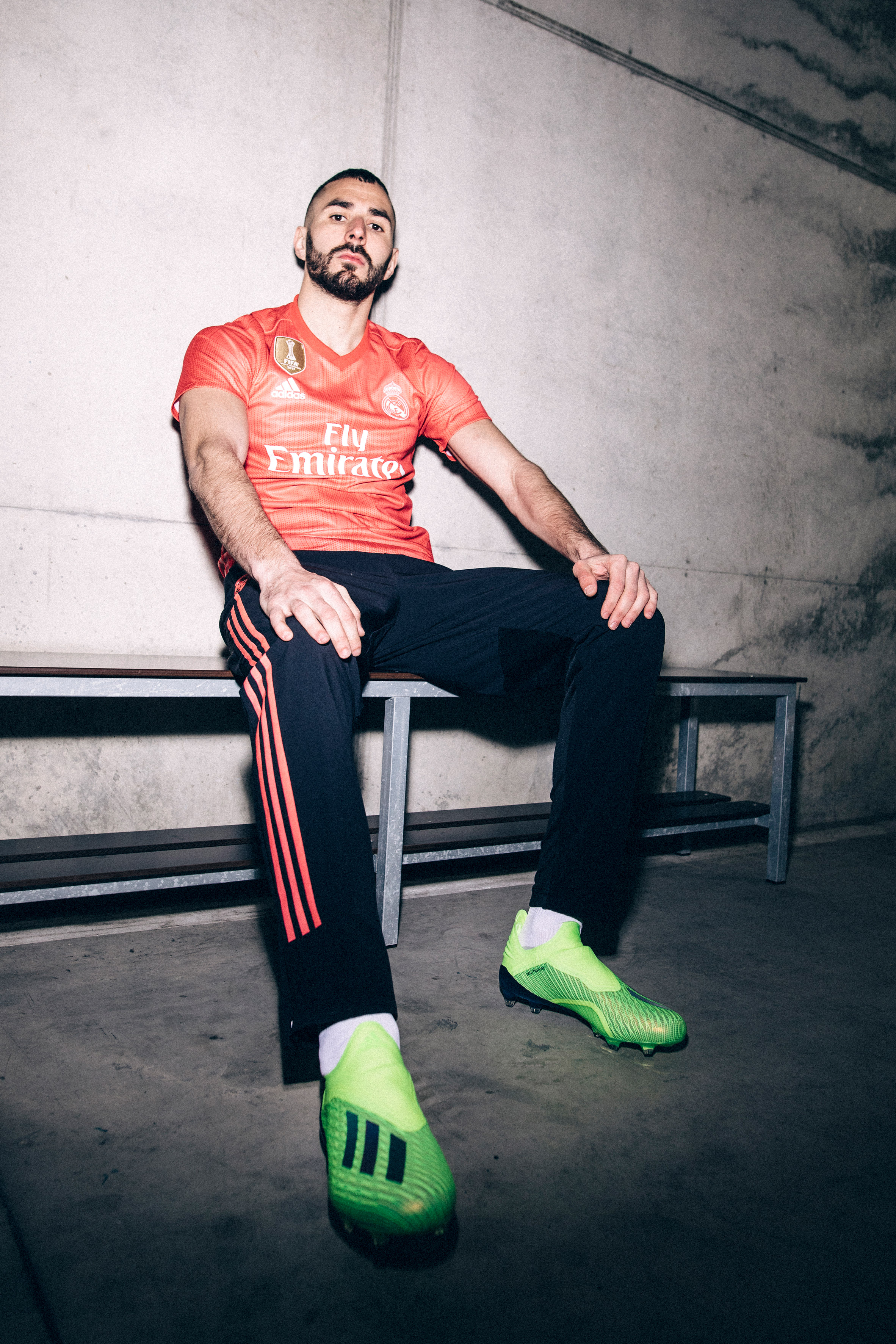 Adidas ocean plastic for coral-coloured Madrid kits