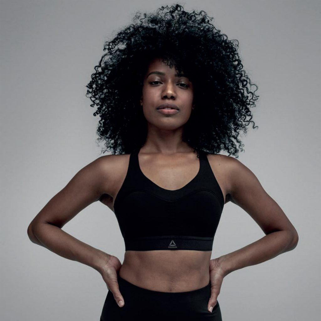 Reebok's gel-infused PureMove sports bra firms up during movement