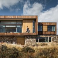 Ro Rockett Design lifts Teton Valley Residence on stone walls