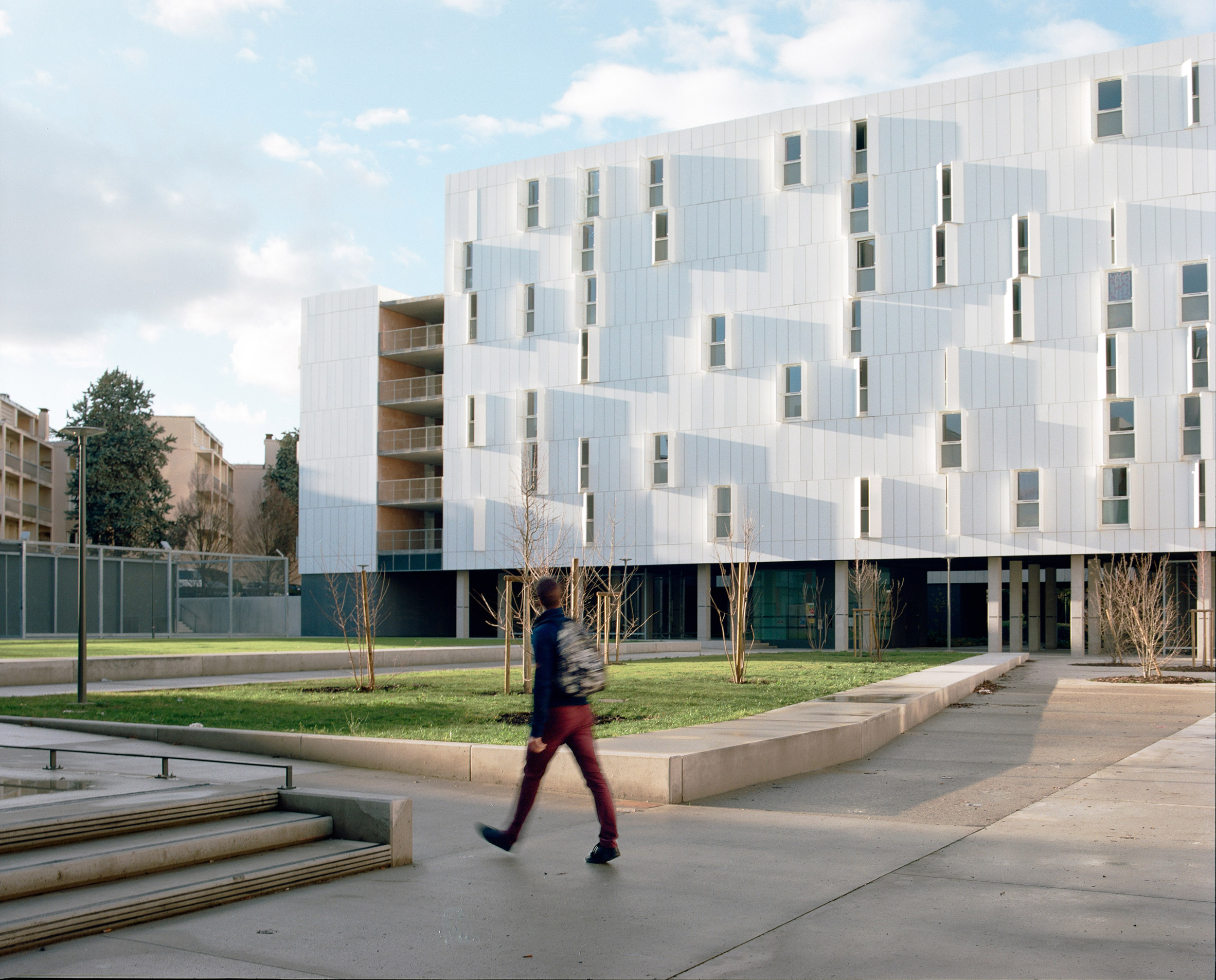 Student accommodation at Olympe de Gouges University by PPA Architecture