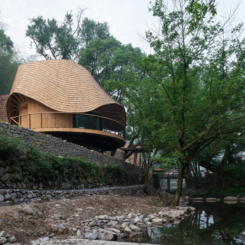 Dezeen's top 10 houses of 2018: Treewow Retreat, China, by Monoarchi