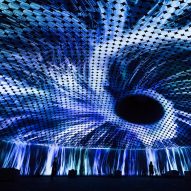 TeamLab creates virtual vortex as inaugural installation for Helsinki's Amos Rex gallery