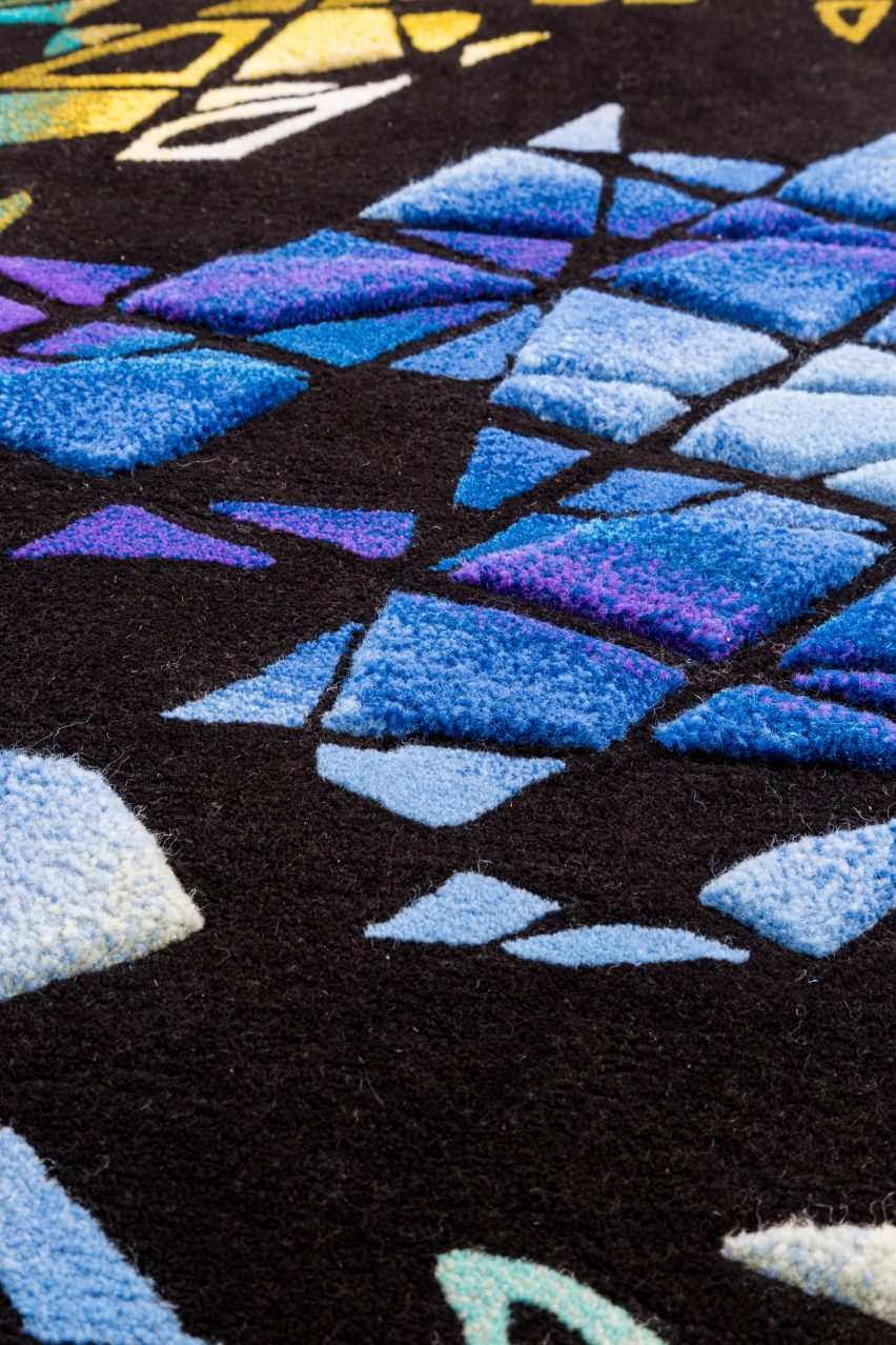 Zaha Hadid's distinctive architecture is translated into carpet designs