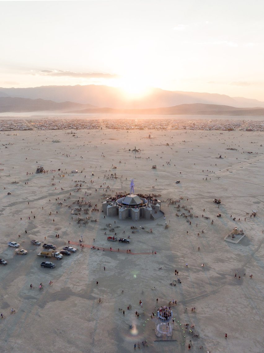 Burning Man 2018 drone fotografía de Alex Medina