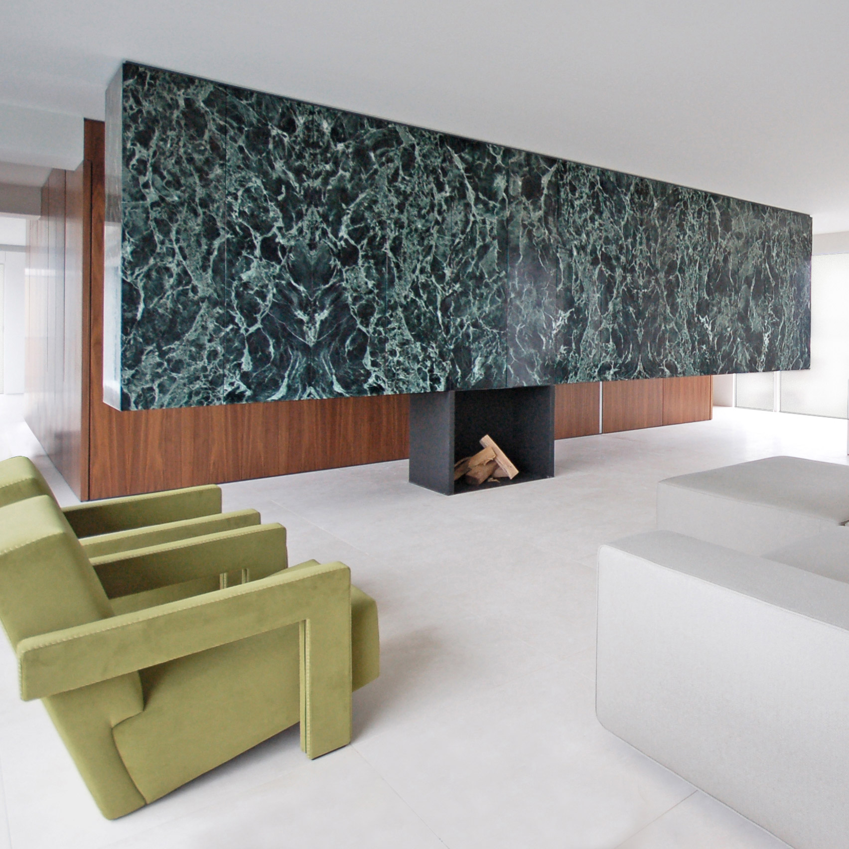 10 contemporary homes that make clever use of marble