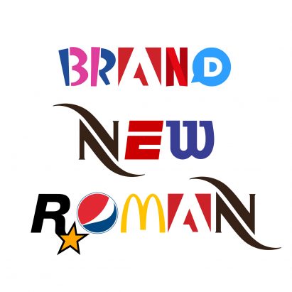 Brand New Roman es una tipografía hecha de logotipos de la marca