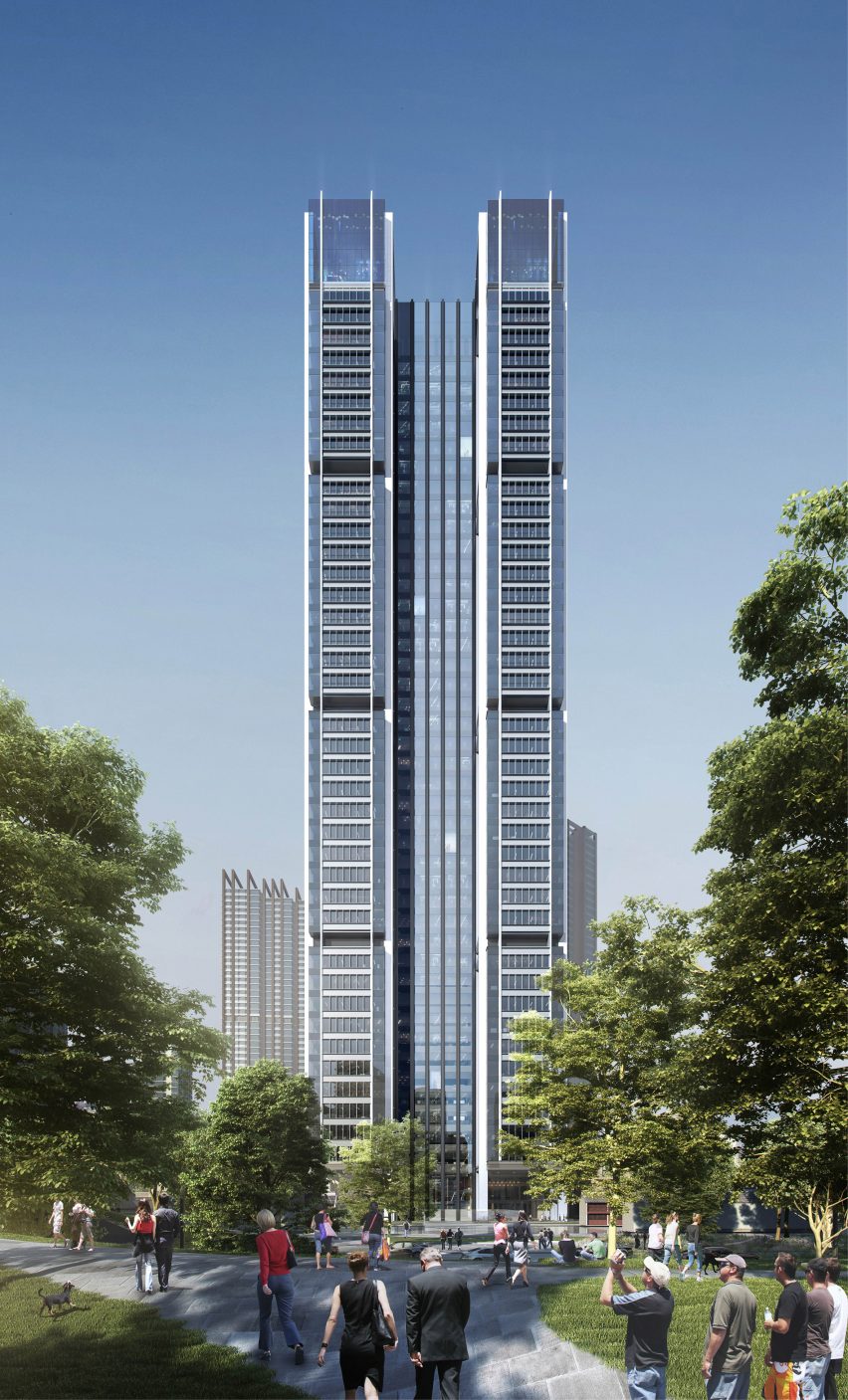China Resources Land tower by Foster + Partners