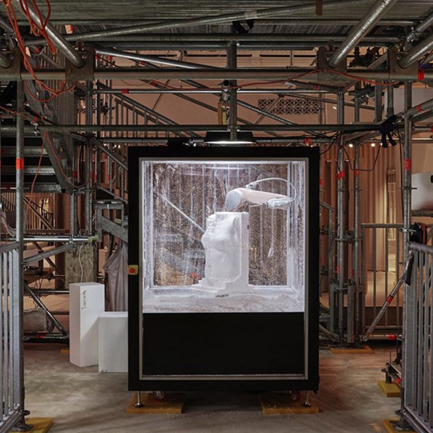 Graham Hudson constructs robotic installation for Burberry's Regent Street store