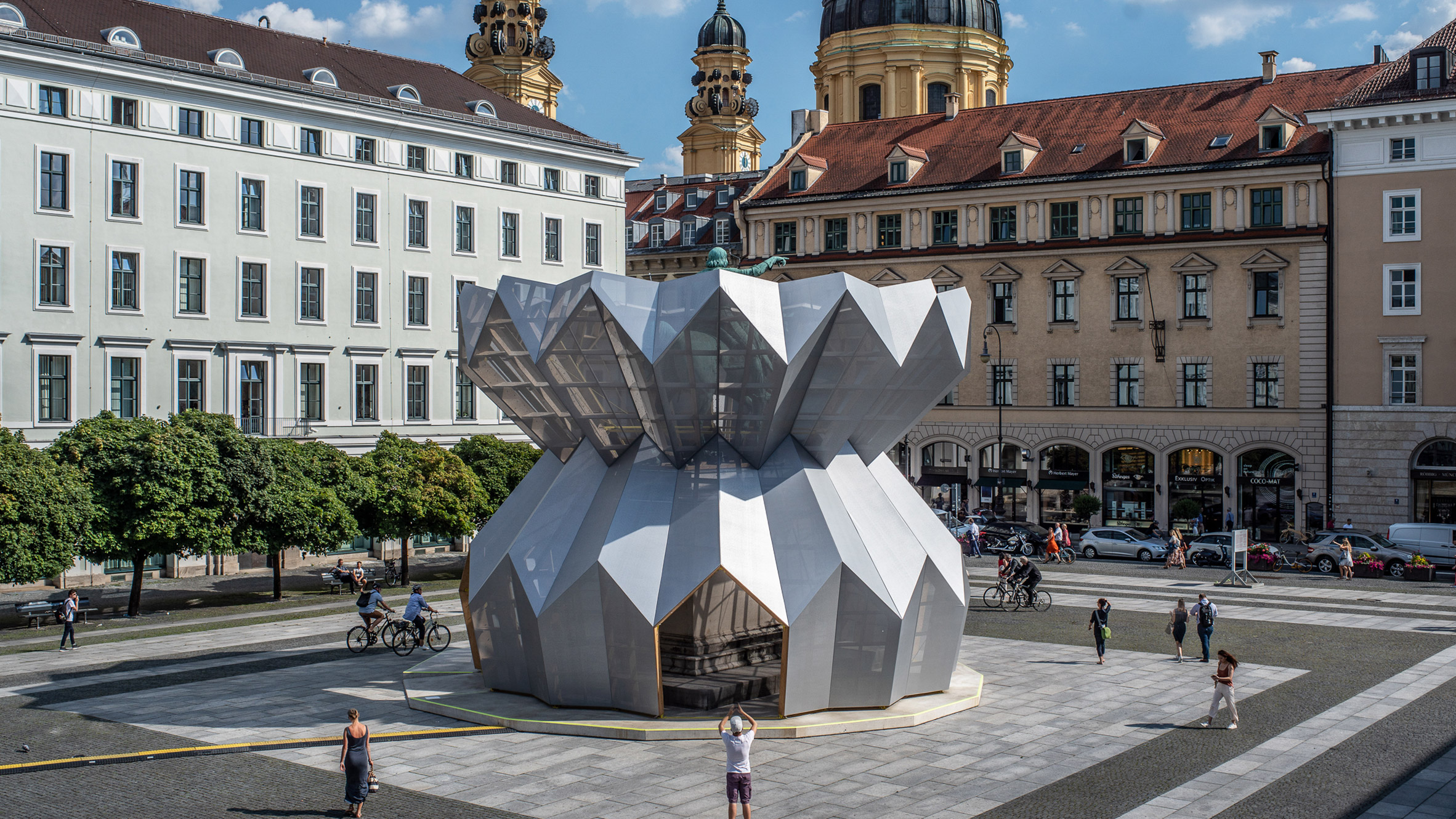 Studio Morison Wraps Statue Of Maximilian I In Munich Plaza