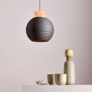Brave Matter pairs Himalayan salt with ceramic and brass for lighting collection