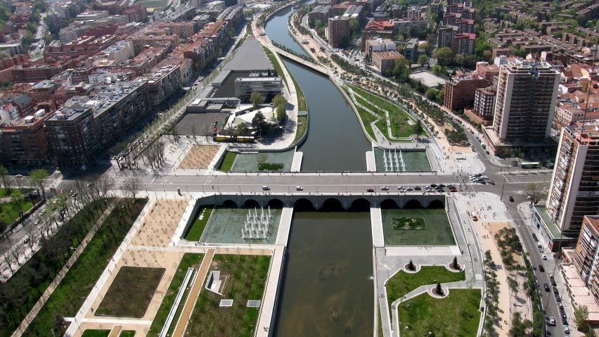 Madrid Rio landscape architecture project by West 8