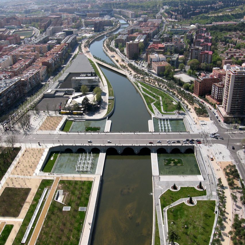 Madrid Rio landscape architecture project by West 8