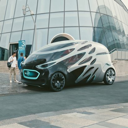Mercedes-Benz presenta un concepto modular que se transforma de un automóvil a una furgoneta