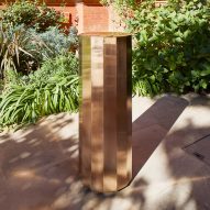 Michael Anastassiades installs bronze drinking fountain at the V&A that "lights up your whole face"