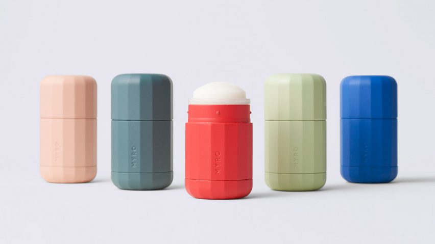 Myro's refillable deodorant system by Visibility