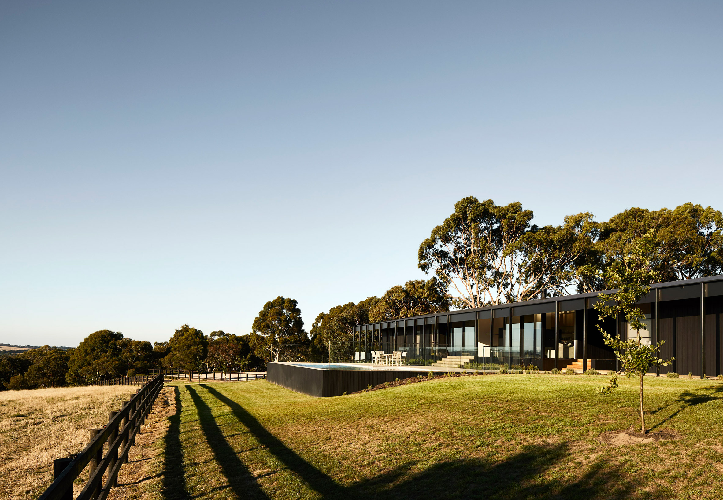 Carr's Red Hill Farm House is a modern twist on vernacular agricultural architecture