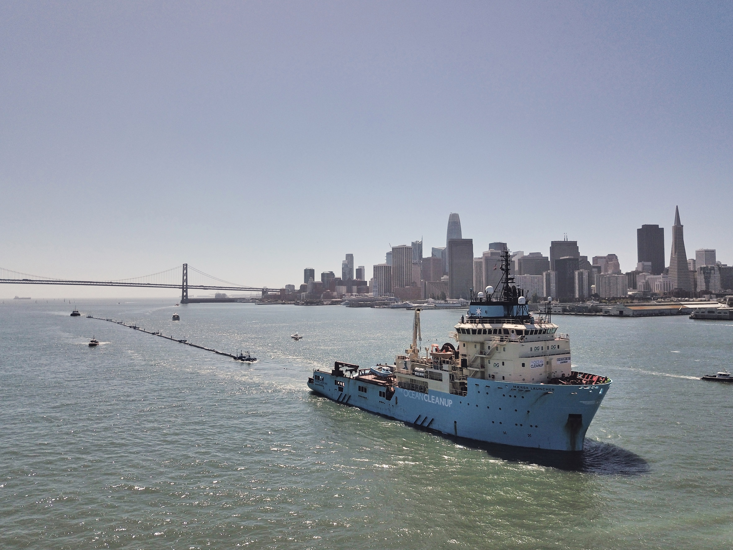 The Ocean Cleanup dispatches "giant Pac-Man" to remove plastic from the Pacific