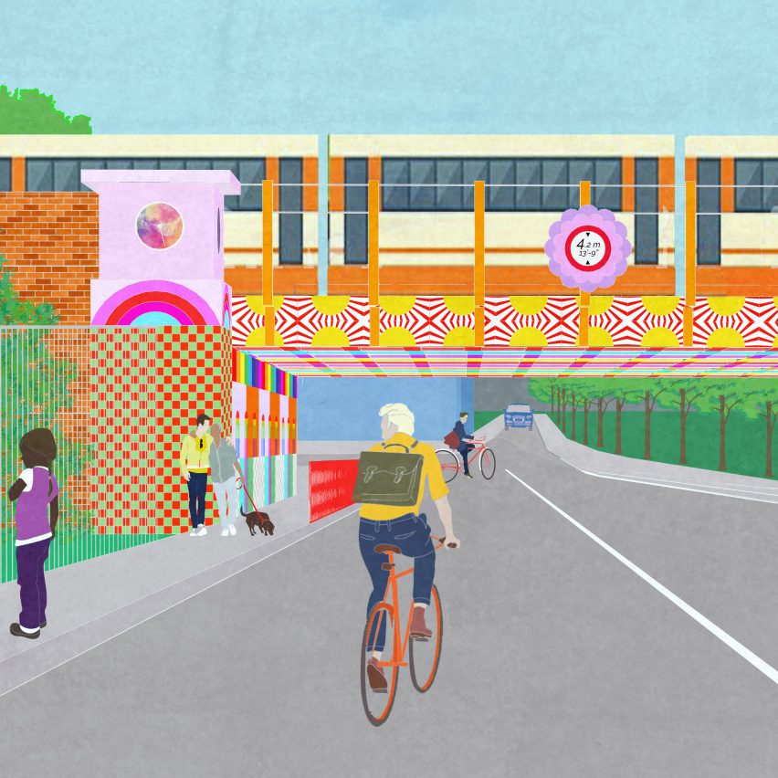 Yinka Ilori to transform rundown London bridge with rainbow colours