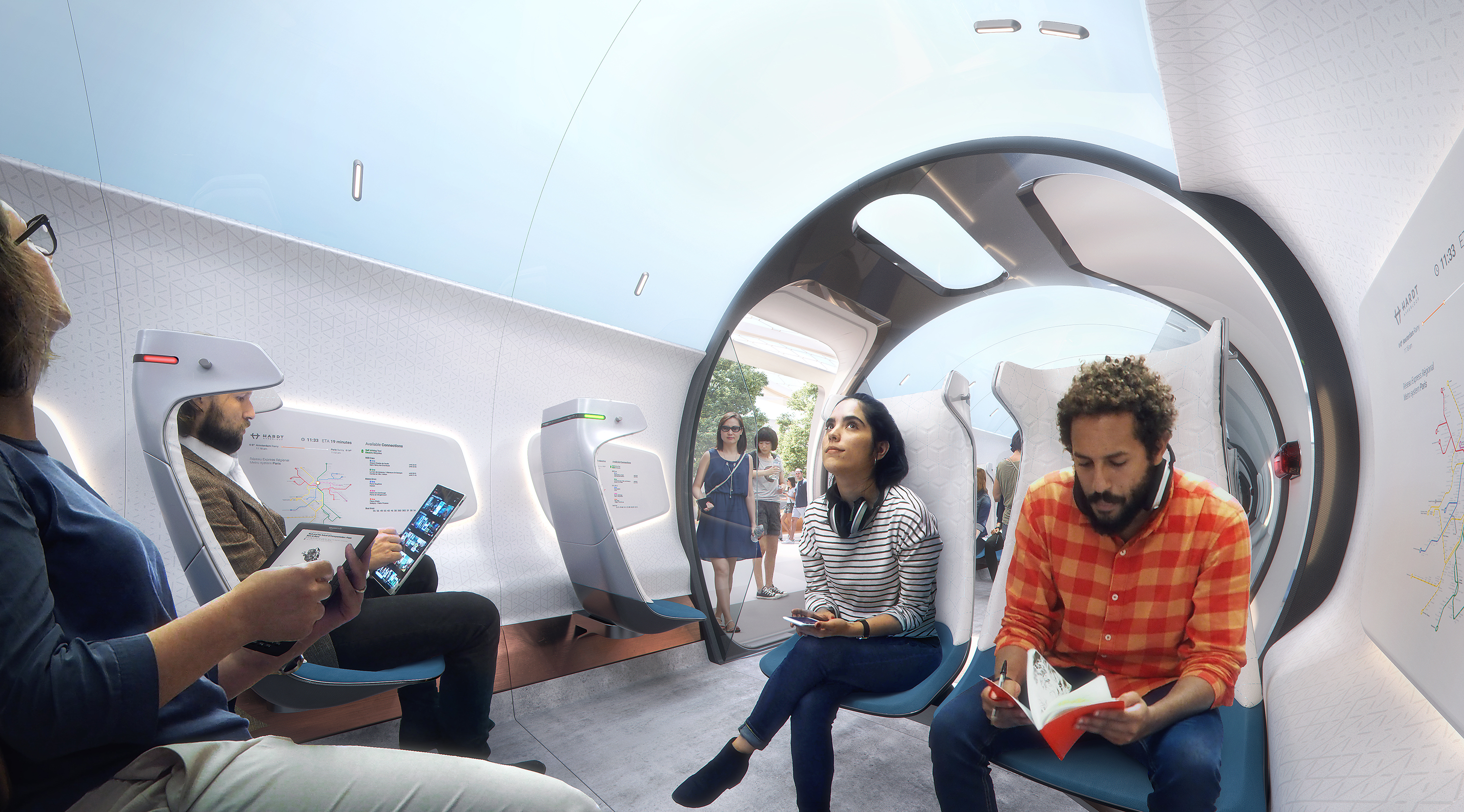 UNStudio unveils modular hyperloop station concept