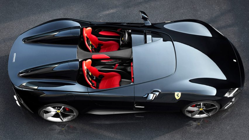Ferrari's Monza SP1 and SP2 sports cars have no windshield or roof