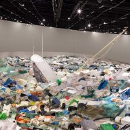 Tadashi Kawamata fills Lisbon museum with plastic to warn about ocean debris