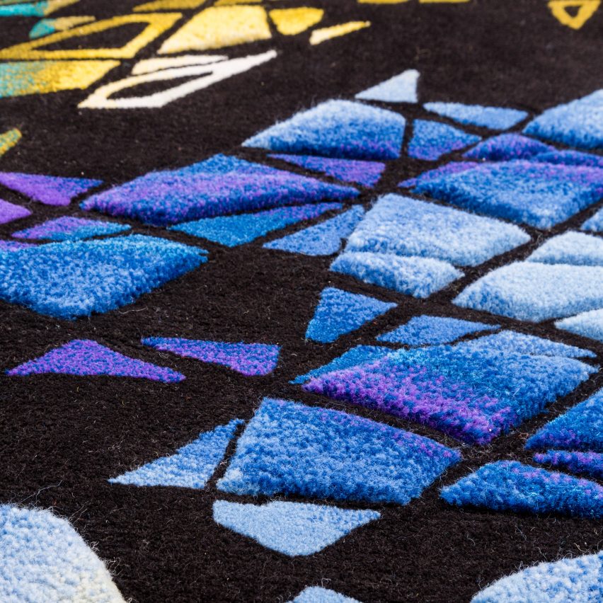 Zaha Hadid's distinctive architecture is translated into carpet designs